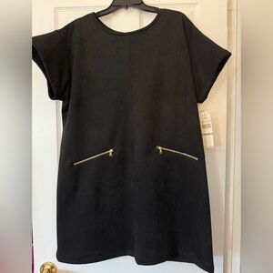 Ruby Rd. Black Dress with Gold Accents